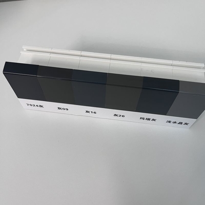Graue UPVC-Fensterprofile mit Verkleidung GKBM Neue 60B Wärmedämmung