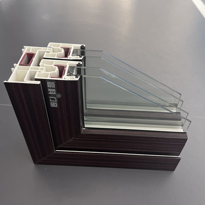 GKBM 105 Serie UPVC Gleitfensterprofile Weiße Strukturbauteile